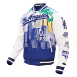 CHAMARRA ANGELES DODGERS REMIX VARSITY JKT WHITE en STOCK