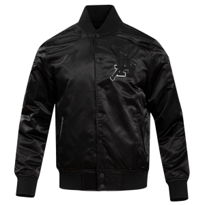 CHAMARRA ANGELES DODGERS PRO TRIPLE BLACK SATIN JACKET TRIPLE BLACK en STOCK