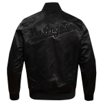 CHAMARRA ANGELES DODGERS PRO TRIPLE BLACK SATIN JACKET TRIPLE BLACK en STOCK