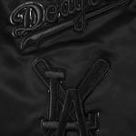 CHAMARRA ANGELES DODGERS PRO TRIPLE BLACK SATIN JACKET TRIPLE BLACK en STOCK