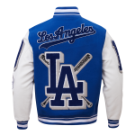 CHAMARRA ANGELES DODGERS MASH UP RIB WOOL VARSITY JACKET DODGER BLUE en STOCK