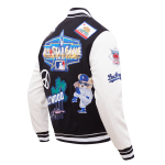 CHAMARRA ANGELES DODGERS ALL STAR VARSITY JACKET BLACK WHITE en STOCK