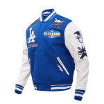 CHAMARRA ANGELES DODGERS ALL STAR VARSITY JACKET DODGER BLUE WHITE en STOCK