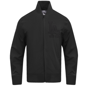 CHAMARRA ANGELES DODGERS NEUTRAL TWILL JACKET BLACK en STOCK
