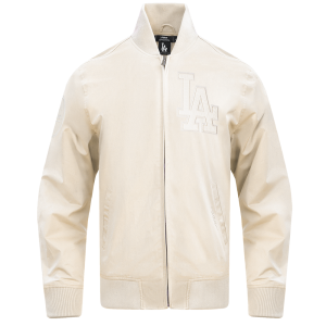 CHAMARRA ANGELES DODGERS NEUTRAL TWILL JACKET EGGSHELL en STOCK
