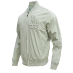 CHAMARRA ANGELES DODGERS NEUTRAL TWILL JACKET MOSS en STOCK