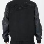 CHAMARRA AUKEE BREWERS TRIPLE BLACK WOOL VARSITY JACKET TRIPLE BLACK en STOCK