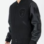 CHAMARRA AUKEE BREWERS TRIPLE BLACK WOOL VARSITY JACKET TRIPLE BLACK en STOCK