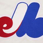 CHAMARRA REAL EXPOS RETRO CLASSIC RIB SATIN JACKET EGGSHELL ROYAL BLUE en STOCK