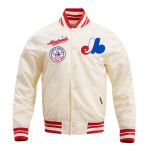 CHAMARRA REAL EXPOS RETRO CLASSIC RIB SATIN JACKET EGGSHELL RED en STOCK