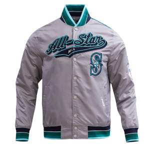 CHAMARRA ALL STAR 2023 RIB SATIN JACKET SILVER en STOCK