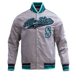 CHAMARRA ALL STAR 2023 RIB SATIN JACKET SILVER en STOCK