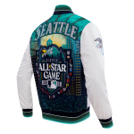 CHAMARRA ALL STAR 2023 RIB SATIN JACKET WHITE en STOCK