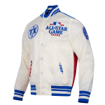 CHAMARRA ALL STAR 2024 MENS RIB SATIN JACKET EGGSHELL ROYAL BLUE en STOCK
