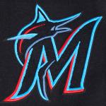 CHAMARRA I MARLINS OLD ENGLISH RIB WOOL VARSITY JACKET BLACK en STOCK