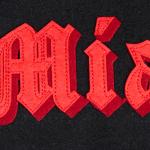 CHAMARRA I MARLINS OLD ENGLISH RIB WOOL VARSITY JACKET BLACK en STOCK