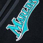 CHAMARRA IDA MARLINS RETRO CLASSIC RIB WOOL VARSITY JACKET BLACK en STOCK