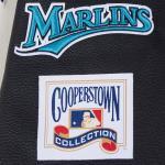 CHAMARRA IDA MARLINS RETRO CLASSIC RIB WOOL VARSITY JACKET EGGSHELL BLACK en STOCK