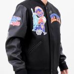 CHAMARRA YORK METS HOME TOWN WOOL VARSITY JACKET BLACK en STOCK