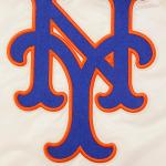 CHAMARRA YORK METS RETRO CLASSIC RIB SATIN JACKET EGGSHELL ROYAL BLUE en STOCK