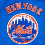 CHAMARRA YORK METS RETRO CLASSIC RIB WOOL VARSITY JACKET ROYAL ORANGE ROYAL en STOCK