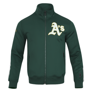 CHAMARRA OAKLAND ATHLETICS CLASSIC MENS DK TRACK JACKET FOREST GREEN en STOCK