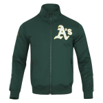 CHAMARRA OAKLAND ATHLETICS CLASSIC MENS DK TRACK JACKET FOREST GREEN en STOCK