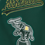 CHAMARRA OAKLAND ATHLETICS CLASSIC MENS DK TRACK JACKET FOREST GREEN en STOCK