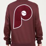 CHAMARRA ADELPHIA PHILLIES RETRO HOME TOWN DK TRACK JACKET WINE en STOCK