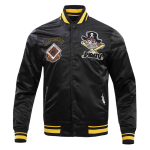 CHAMARRA SBURGH PIRATES RETRO CLASSIC RIB SATIN JACKET BLACK YELLOW en STOCK