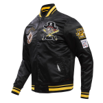 CHAMARRA SBURGH PIRATES RETRO CLASSIC RIB SATIN JACKET BLACK YELLOW en STOCK