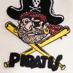 CHAMARRA SBURGH PIRATES RETRO CLASSIC RIB SATIN JACKET EGGSHELL BLACK en STOCK