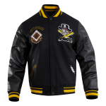 CHAMARRA SBURGH PIRATES RETRO CLASSIC RIB WOOL VARSITY JACKET BLACK YELLOW en STOCK