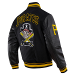 CHAMARRA SBURGH PIRATES RETRO CLASSIC RIB WOOL VARSITY JACKET BLACK YELLOW en STOCK