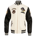 CHAMARRA SBURGH PIRATES RETRO CLASSIC RIB WOOL VARSITY JACKET EGGSHELL BLACK en STOCK