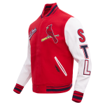 CHAMARRA ST LOUIS CARDINALS SCRIPT TAIL MENS RIB WOOL VARSITY RED WHITE MIDNIGHT NAVY en STOCK