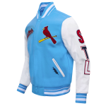 CHAMARRA ST LOUIS CARDINALS SCRIPT TAIL MENS RIB WOOL VARSITY UNIVERSITY BLUE WHITE en STOCK