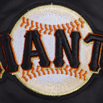 CHAMARRA SAN FRANCISCO GIANTS SCRIPT TAIL MENS SATIN JACKET BLACK ORANGE en STOCK
