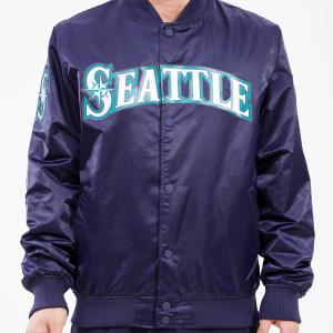 CHAMARRA TLE MARINERS BIG LOGO SATIN JACKET MIDNIGHT NAVY en STOCK