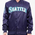 CHAMARRA TLE MARINERS BIG LOGO SATIN JACKET MIDNIGHT NAVY en STOCK