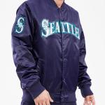 CHAMARRA TLE MARINERS BIG LOGO SATIN JACKET MIDNIGHT NAVY en STOCK