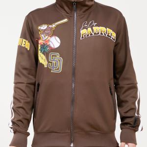 CHAMARRA DIEGO PADRES HOME TOWN DK TRACK JACKET BROWN en STOCK