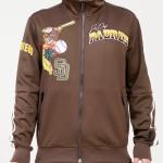 CHAMARRA DIEGO PADRES HOME TOWN DK TRACK JACKET BROWN en STOCK