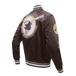 CHAMARRA DIEGO PADRES RETRO CLASSIC RIB SATIN JACKET BROWN en STOCK