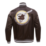 CHAMARRA DIEGO PADRES RETRO CLASSIC RIB SATIN JACKET BROWN en STOCK