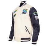 CHAMARRA A DEVIL RAYS RETRO CLASSIC RIB WOOL VARSITY JACKET EGGSHELL MIDNIGHT NAVY en STOCK