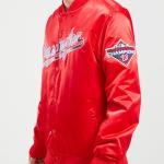 CHAMARRA INGTON NATIONALS BIG LOGO SATIN JACKET RED en STOCK