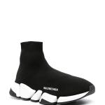 SNEAKERS TENIS BALENCIAGA SPEED TRAINER BLACK WHITE 2 5 en STOCK