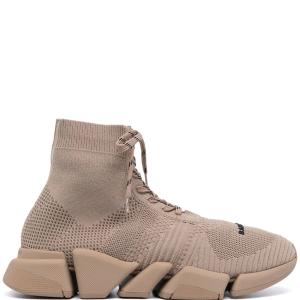 SNEAKERS TENIS BALENCIAGA SPEED TRAINER BROWN STRIPER en STOCK