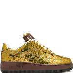 SNEAKES TENIS LOUIS VUITTON NIKE AIR FORCE 1 LOW BY VIRGIL ABLOH DORADO METALICO en STOCK